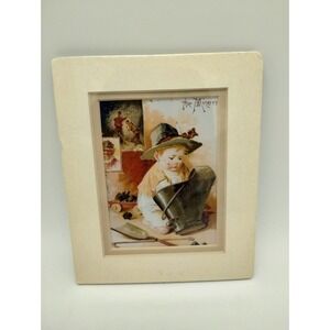 Vintage Victorian Art Print Child "The Miner" Antique Art Co. Numbered